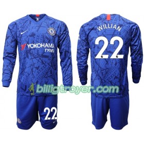 Billige Fotballdrakter Chelsea Willian 22 Barn Hjemmedraktsett 2019/20 Langermet
